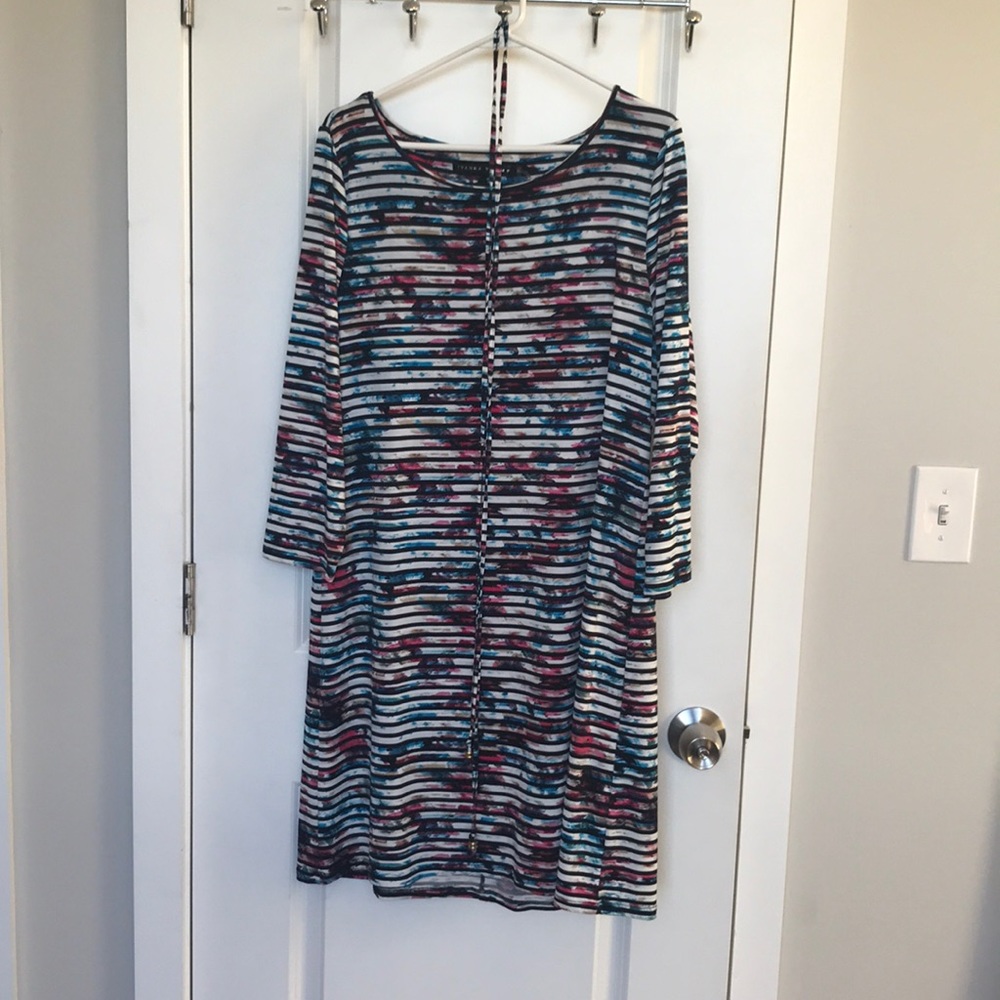 Soft colorful striped dress